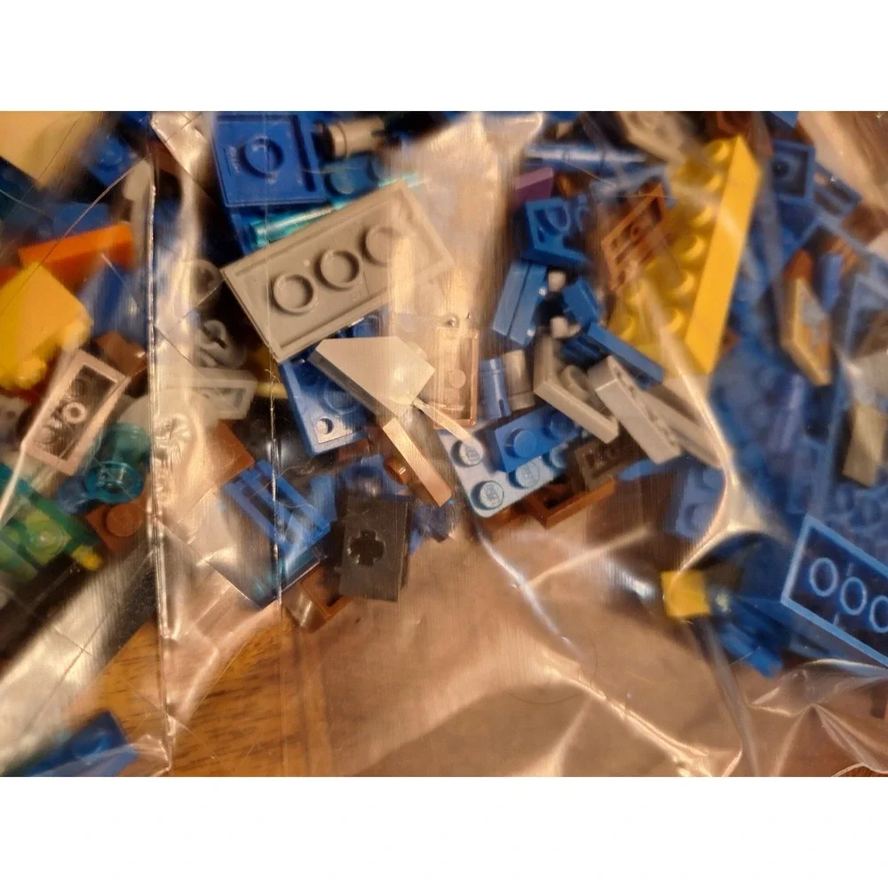LEGO Bulk Lot 8 oz Mixed Bricks Plates Specialty Pieces Blue Yellow Red White - Picture 4 of 10